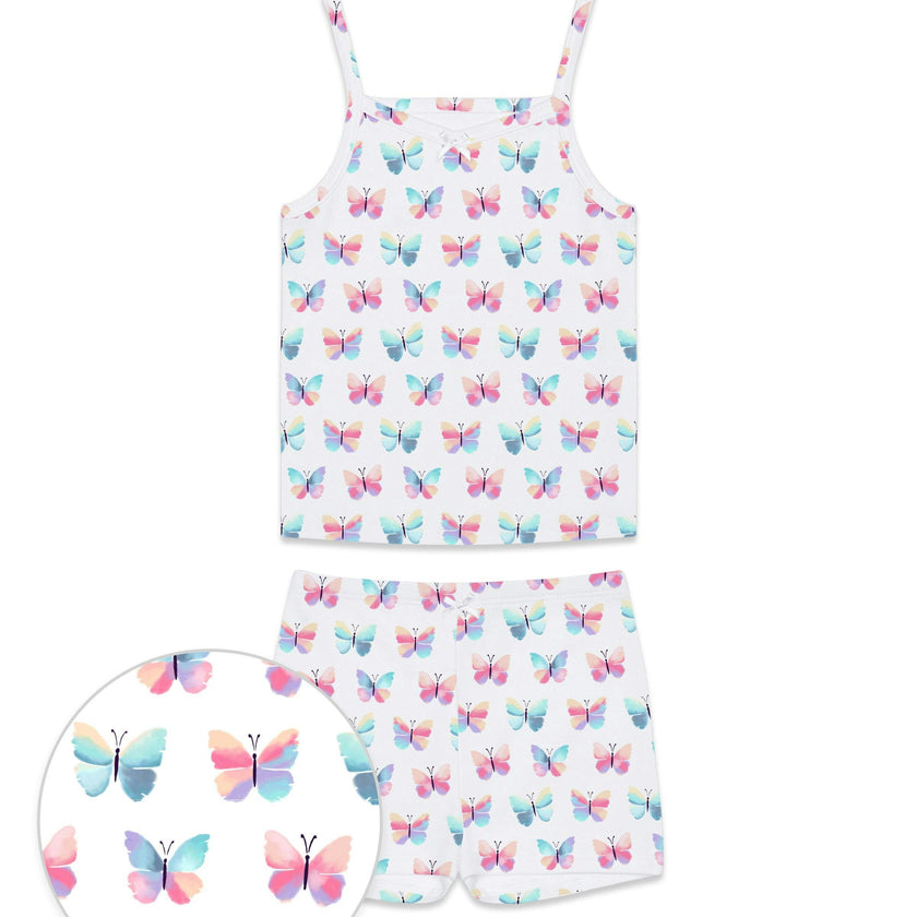 The Organic Cami and Short Set [Butterflies]