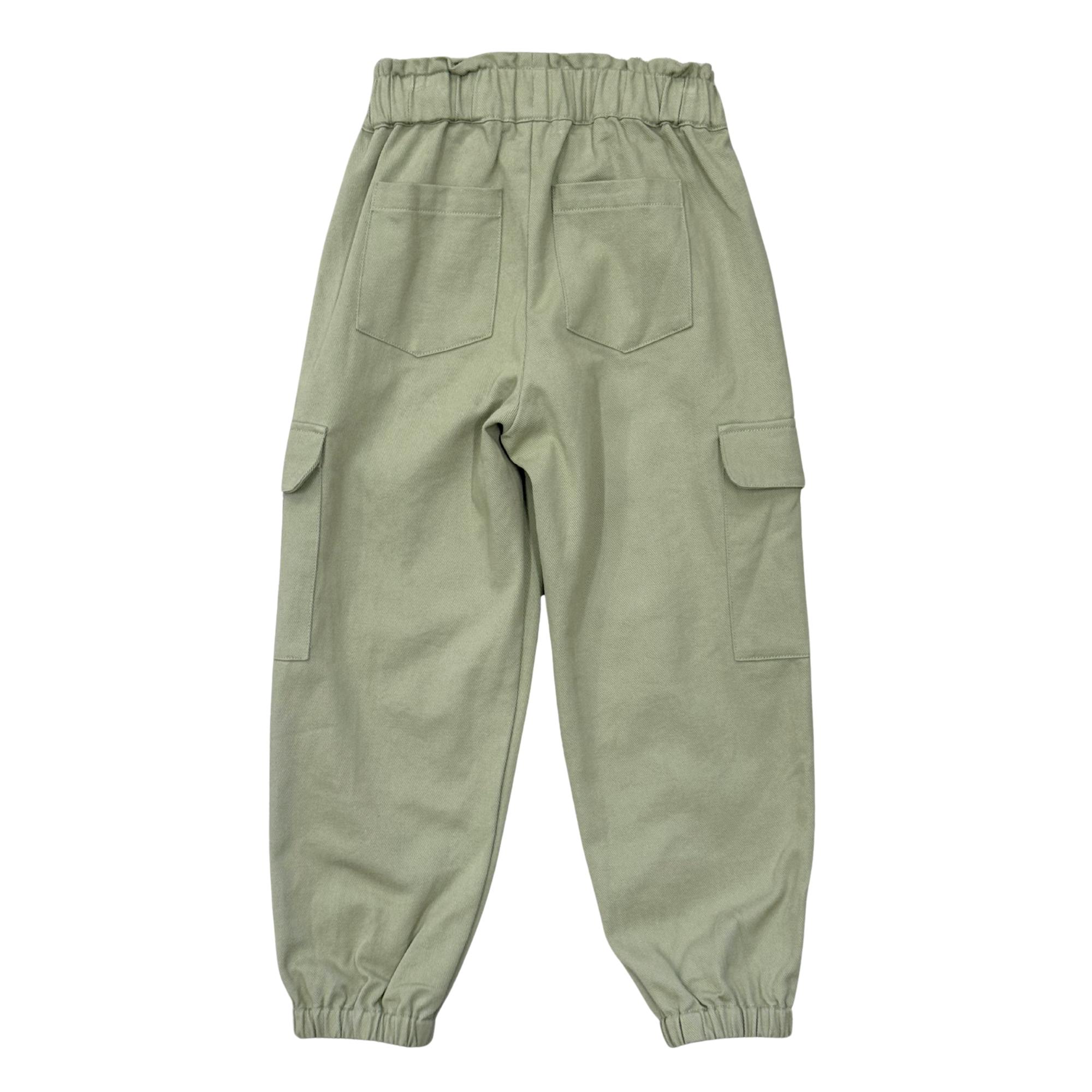 Girls Cargo Utility Pant in Evergreen