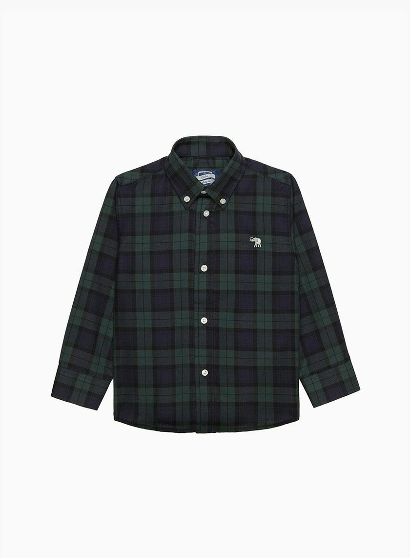 Thomas Shirt in Navy Plaid