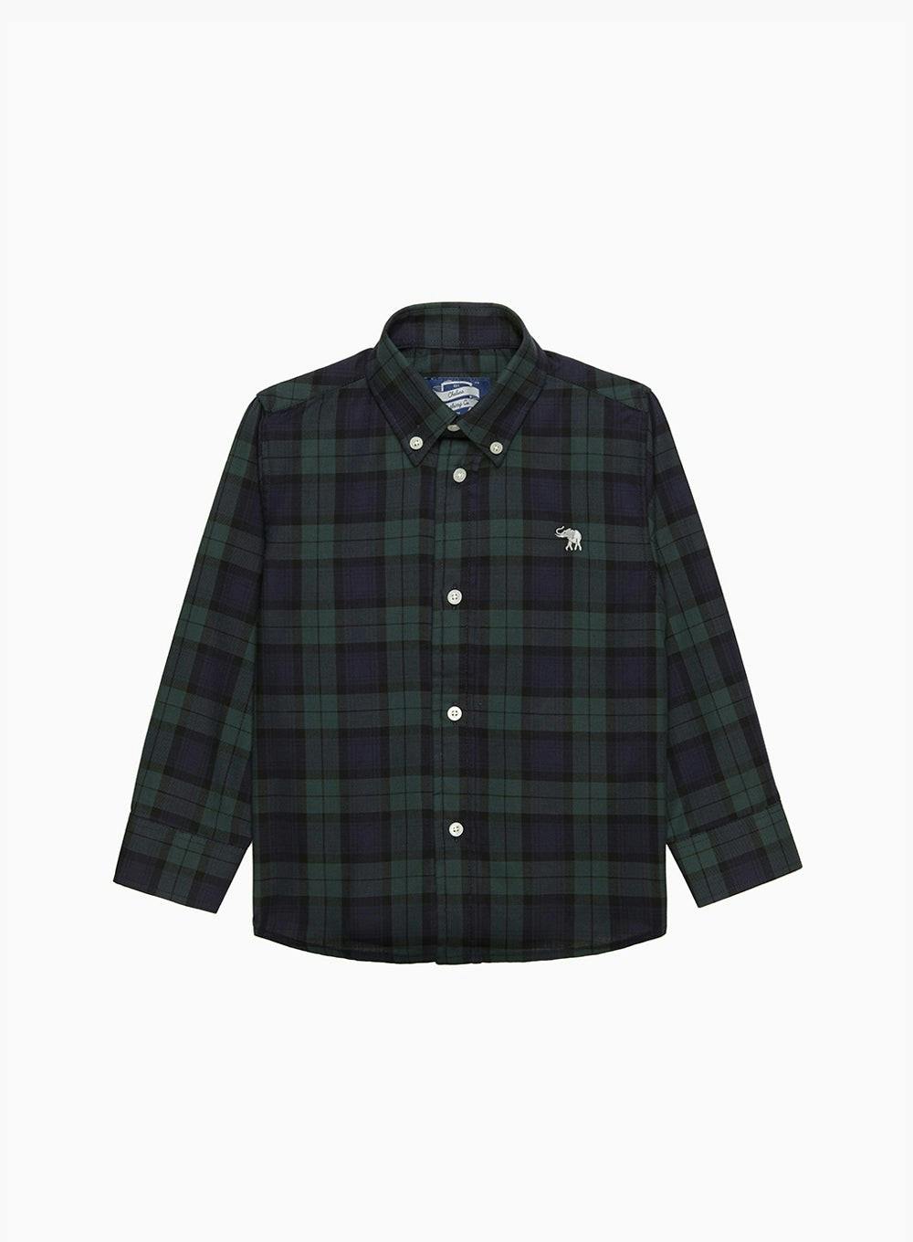 Thomas Shirt in Navy Plaid