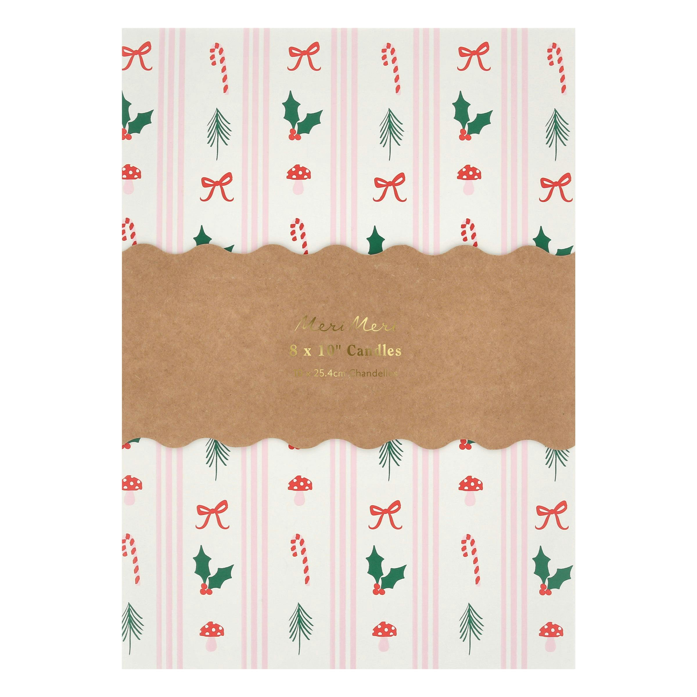 Festive Patterned Table Candles