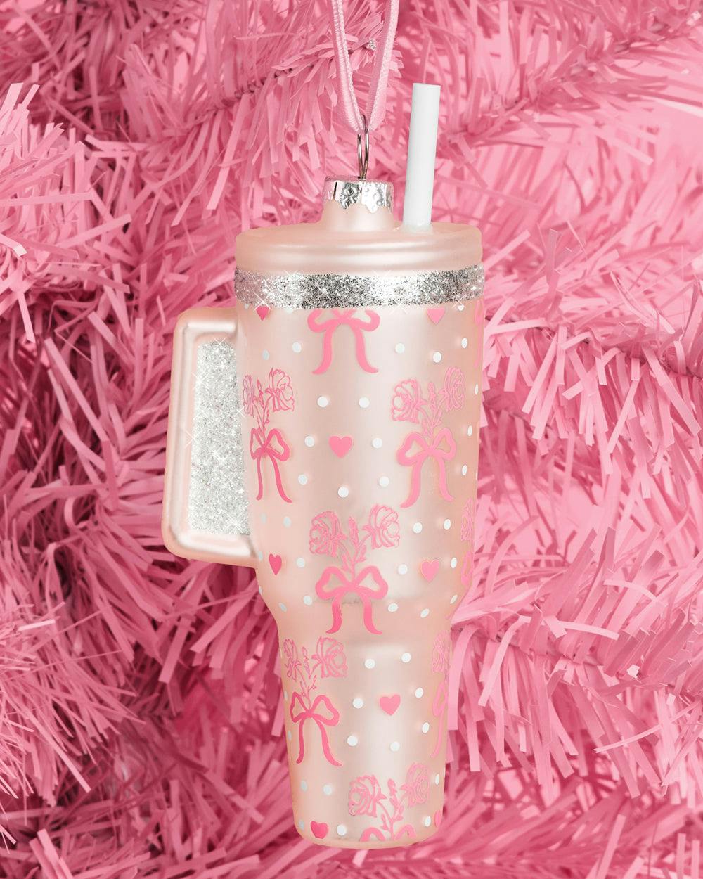 Girly Tumbler Ornament - glass ornament