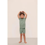 Kids TENCEL Modal Unisex Short PJ Set, Green