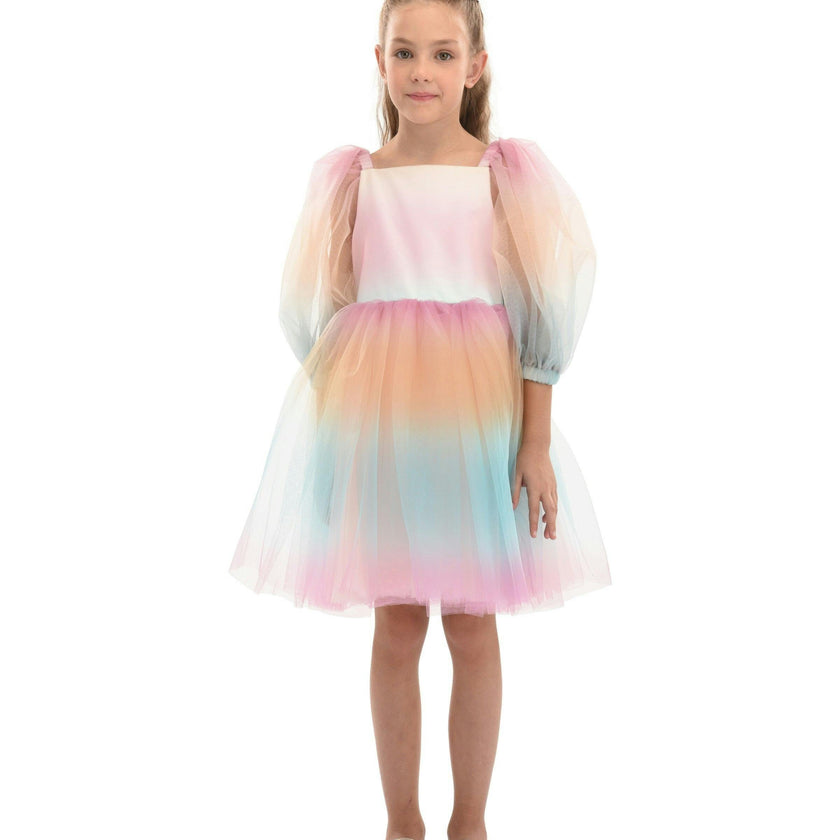 Multicolor Puesta Del Sol Dress