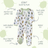 SCOUT Sleep & Play Baby Boys Pajamas