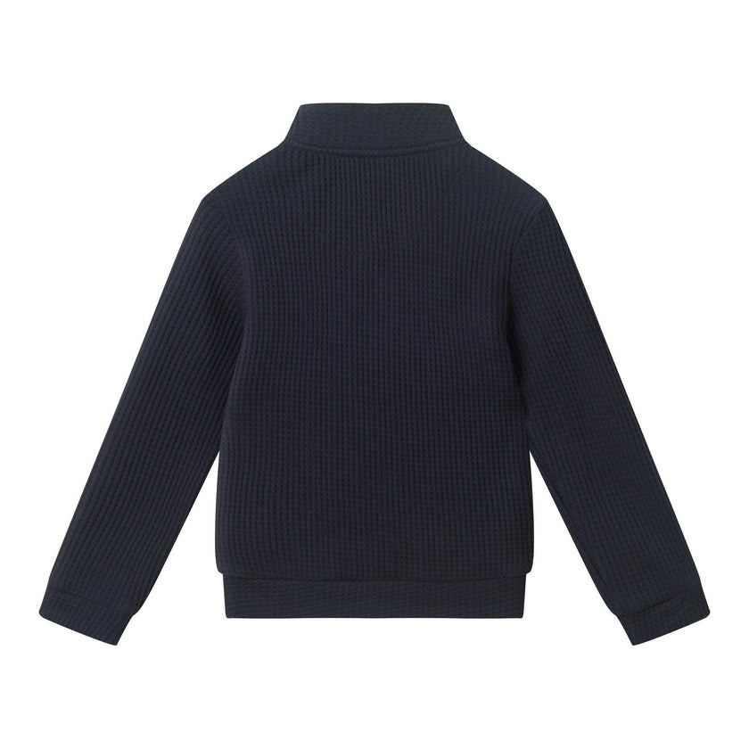 Waffle Quarter-Zip | Navy