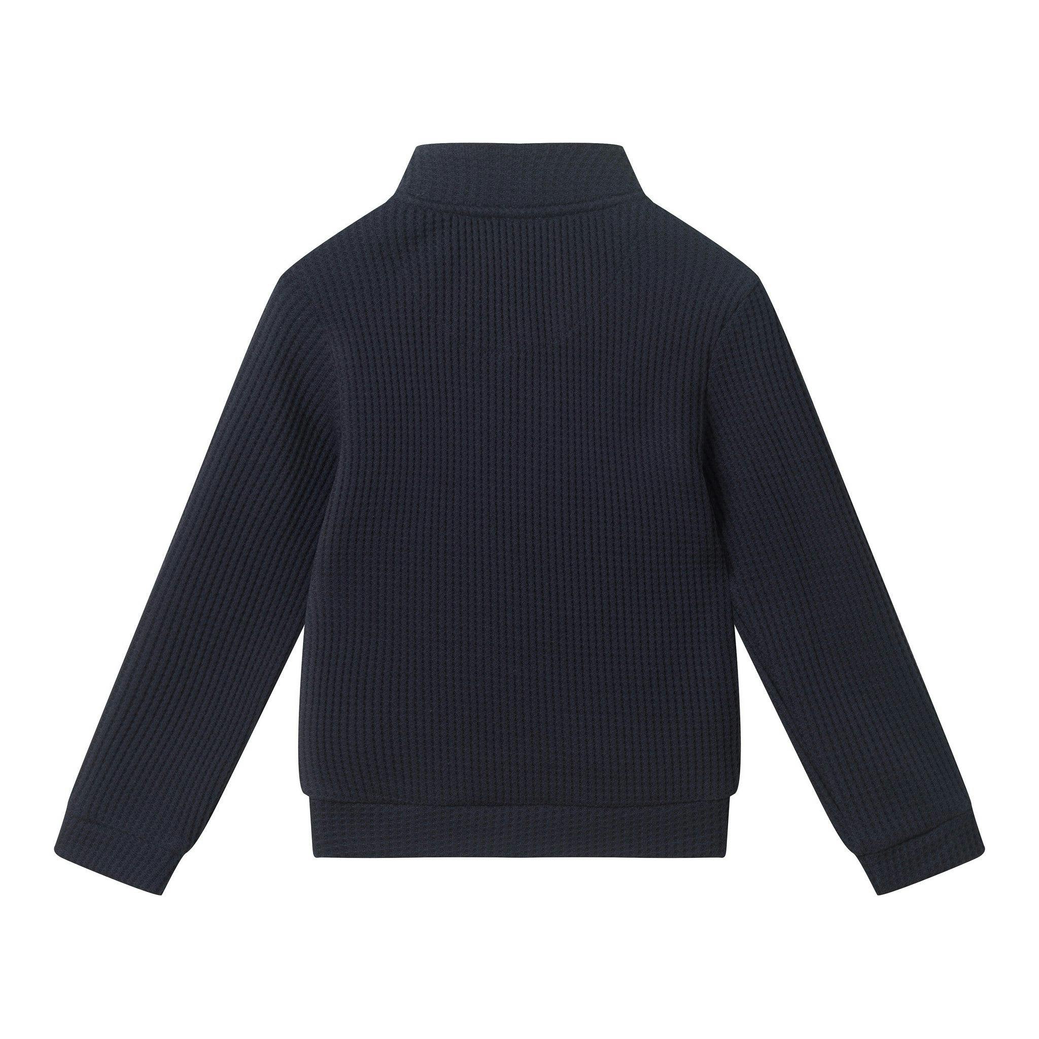 Waffle Quarter-Zip | Navy
