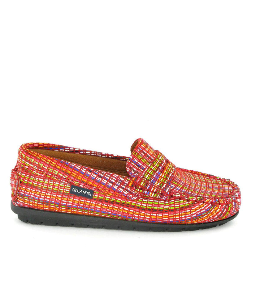 Penny Moccasins, Orange Multi