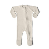 GROW WITH YOU FOOTIE | BIRCH — Bamboo Organic Cotton Blend, 0–6M