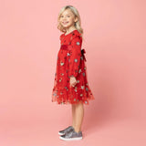 Seren Embroidered Sequin Star Party Dress