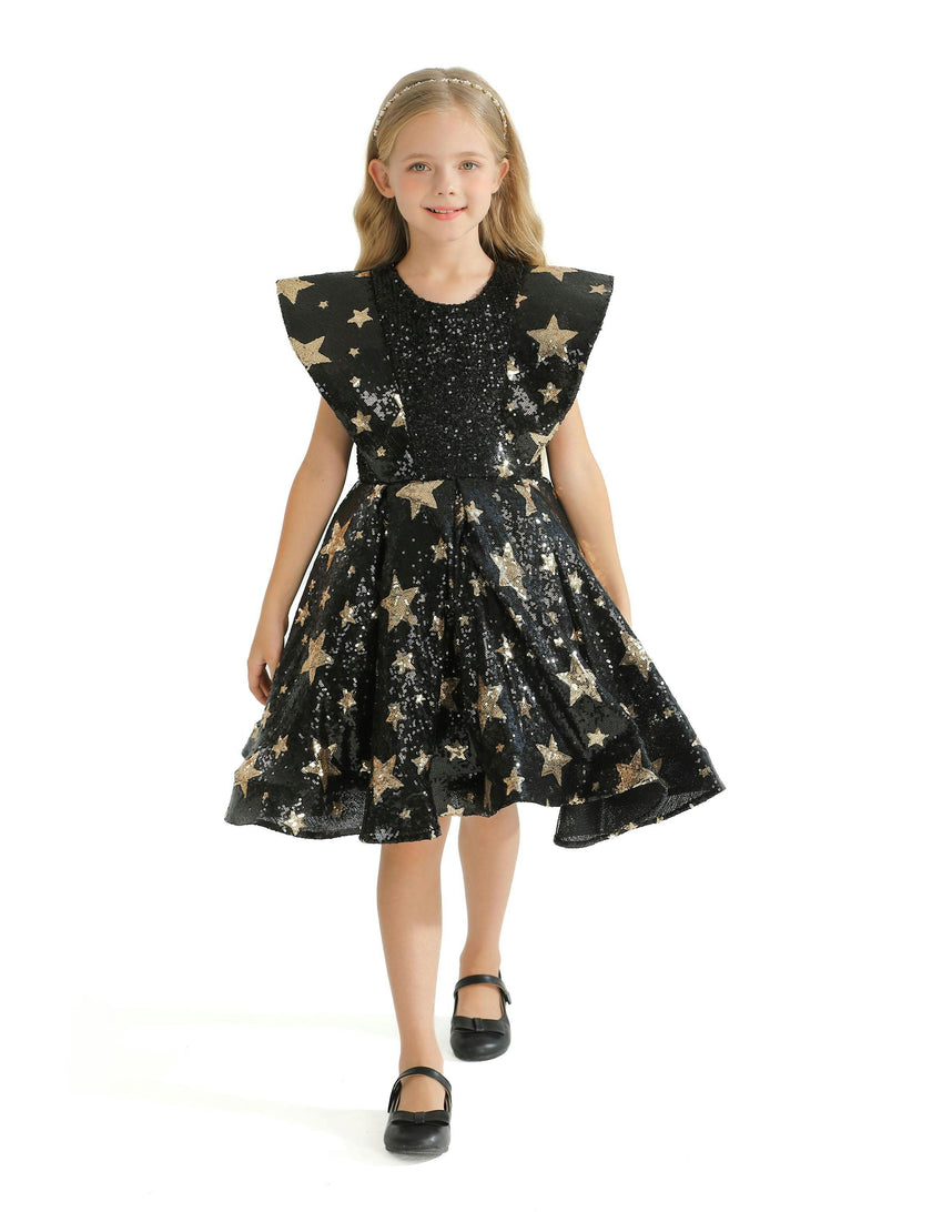 Black Starlit Rivior Dress