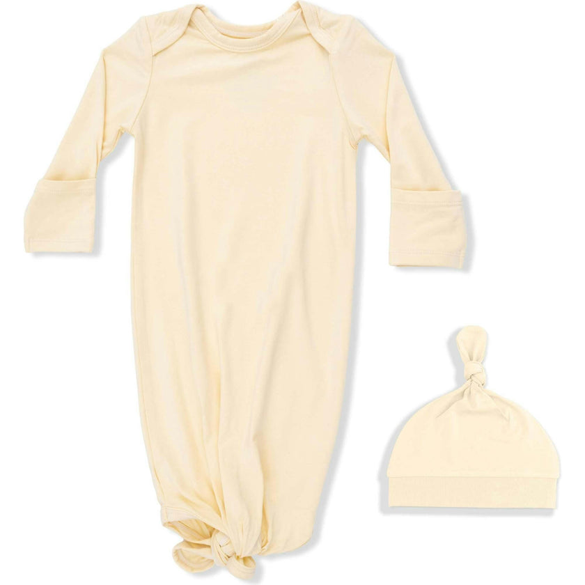 Solid Italian Straw - Knotted Gown  and Hat