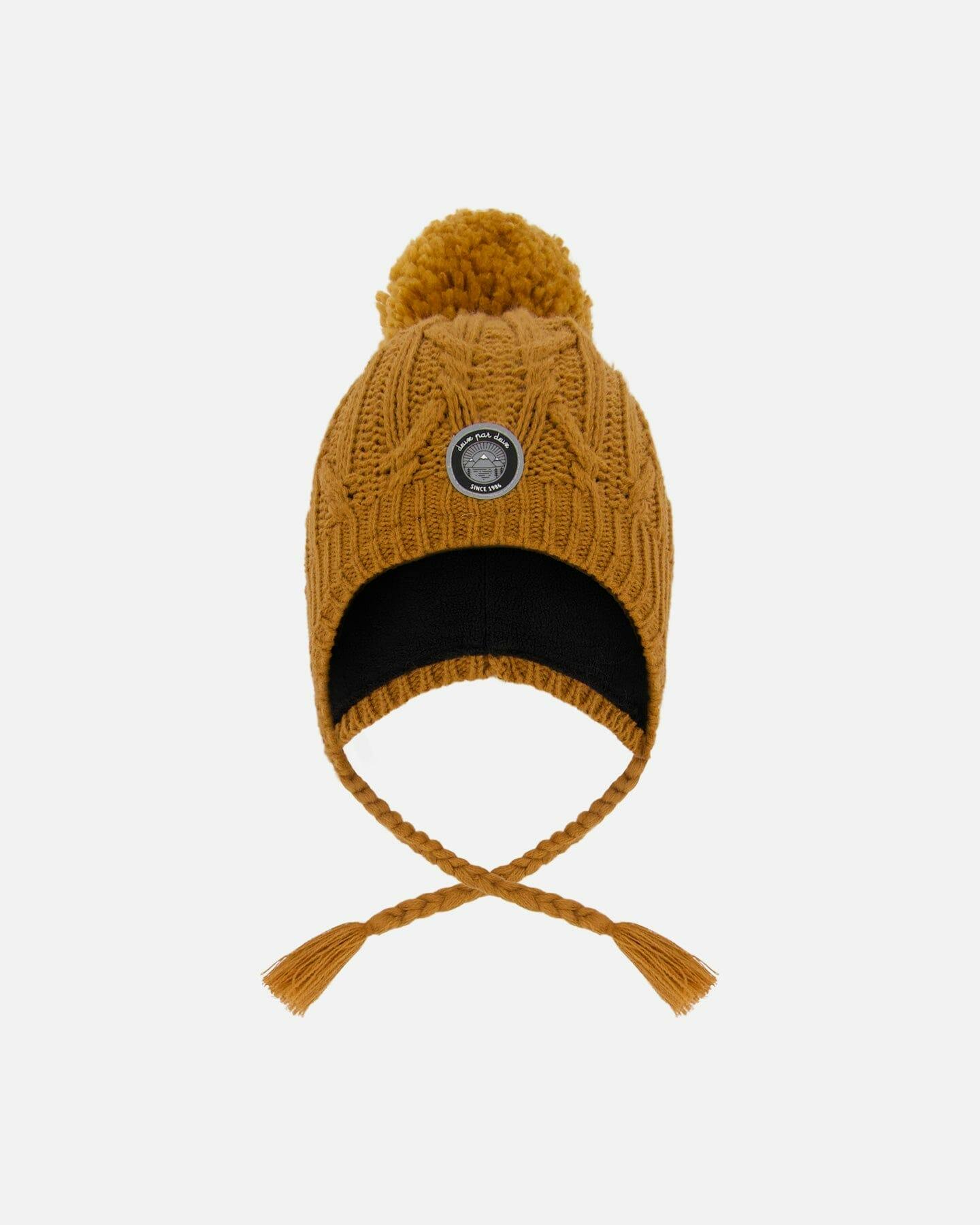 Lined Winter Hat with Pompom