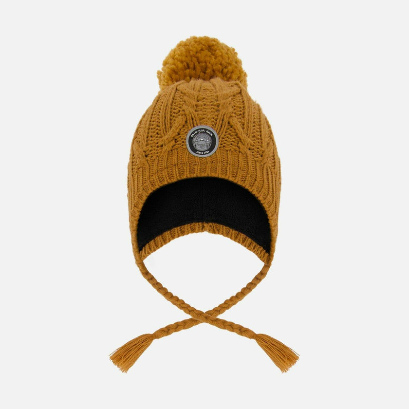 Lined Winter Hat with Pompom