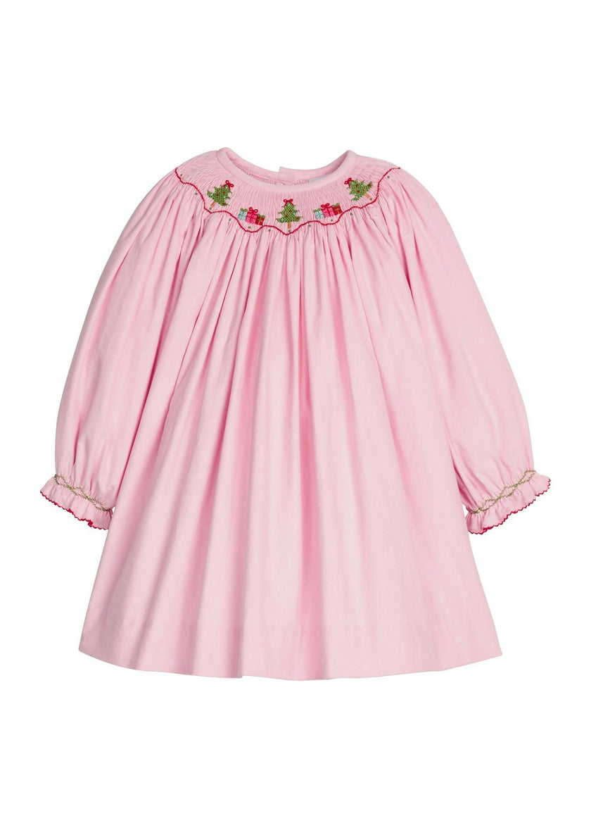 Smocked Bishop Dress - Holly Days