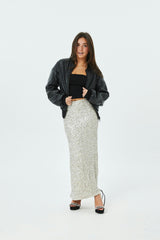Delfina Long Sequin Skirt