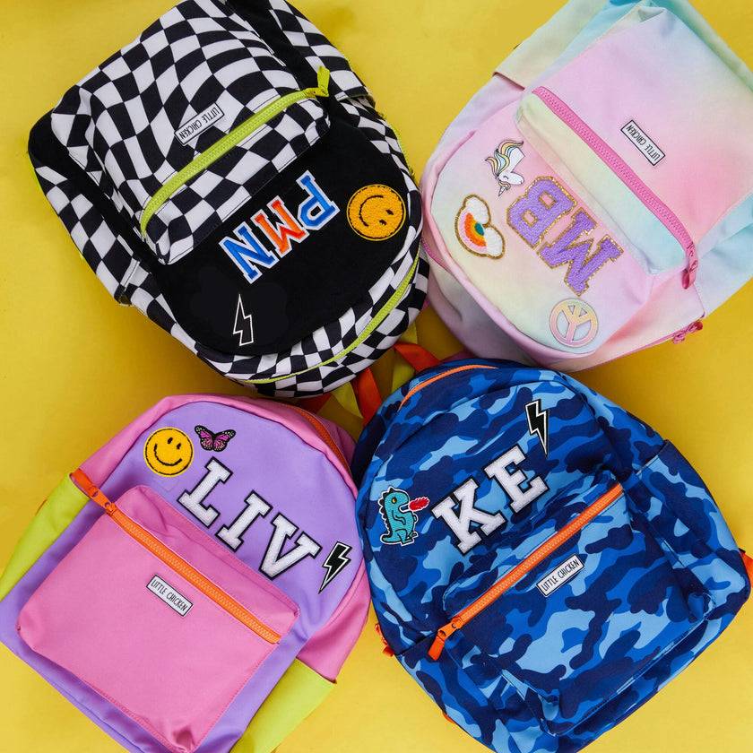 Customizable Groovy Check Backpack