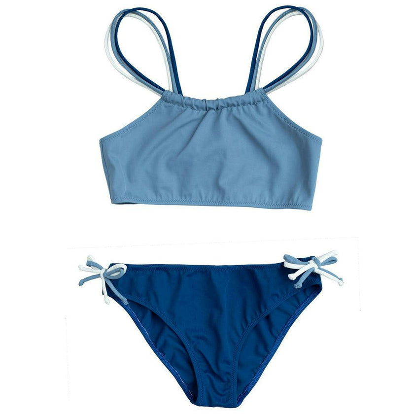 Nina Bikini Dusty Blue Midnight And Ivory