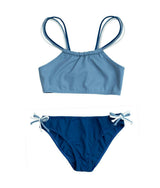 Nina Bikini Dusty Blue Midnight And Ivory