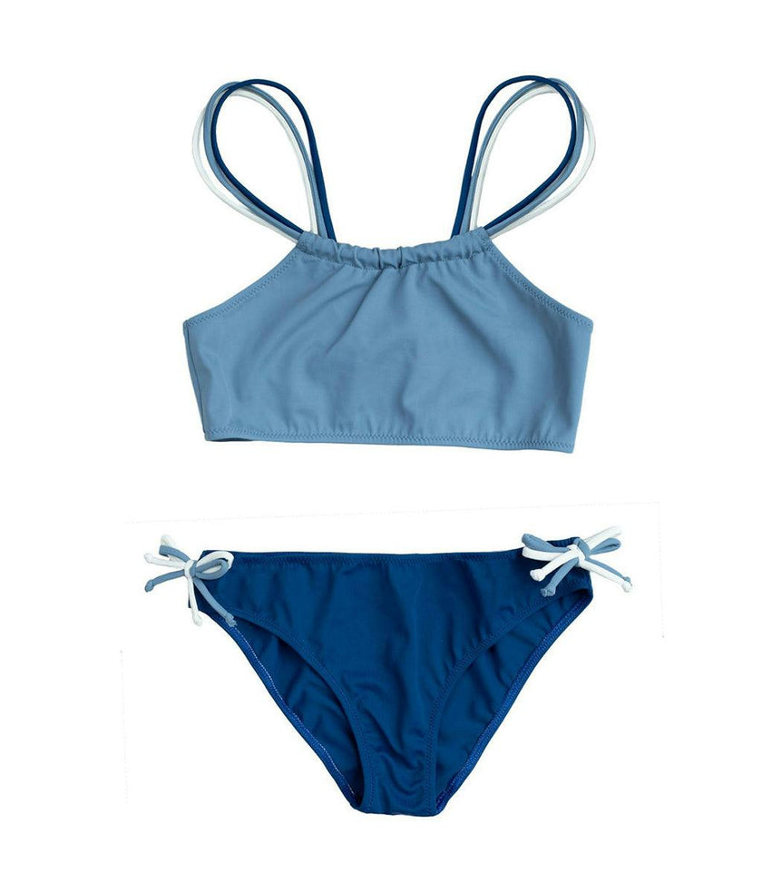 Nina Bikini Dusty Blue Midnight And Ivory