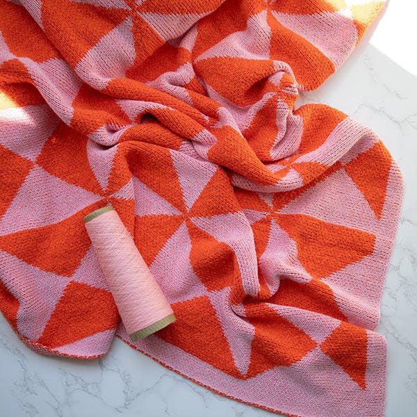 Trikona Organic Cotton Knit Throw Blanket