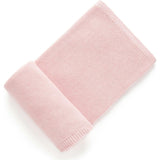 Textured Knit Blanket Pink Melange