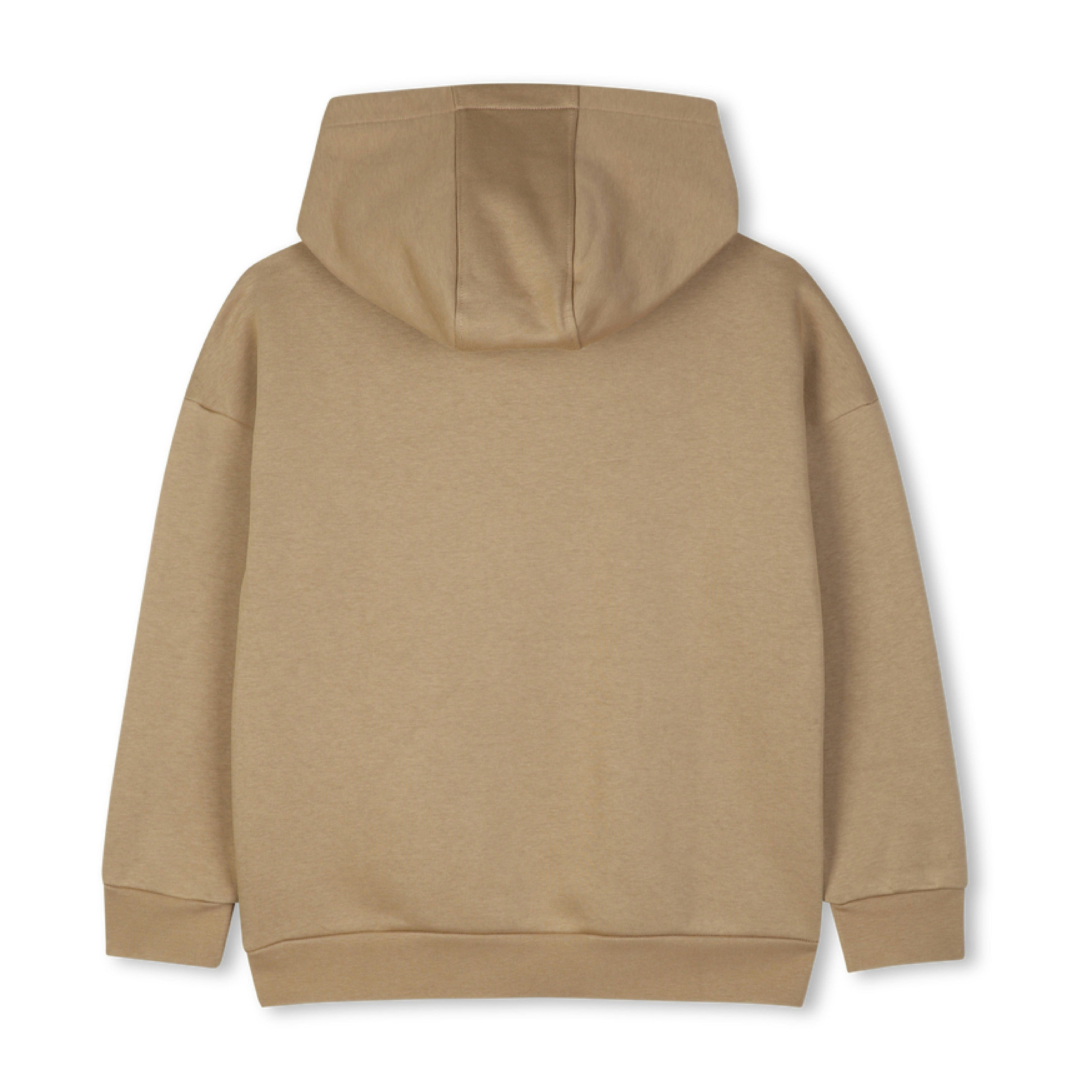 Beige Loose-Fit Hoodie