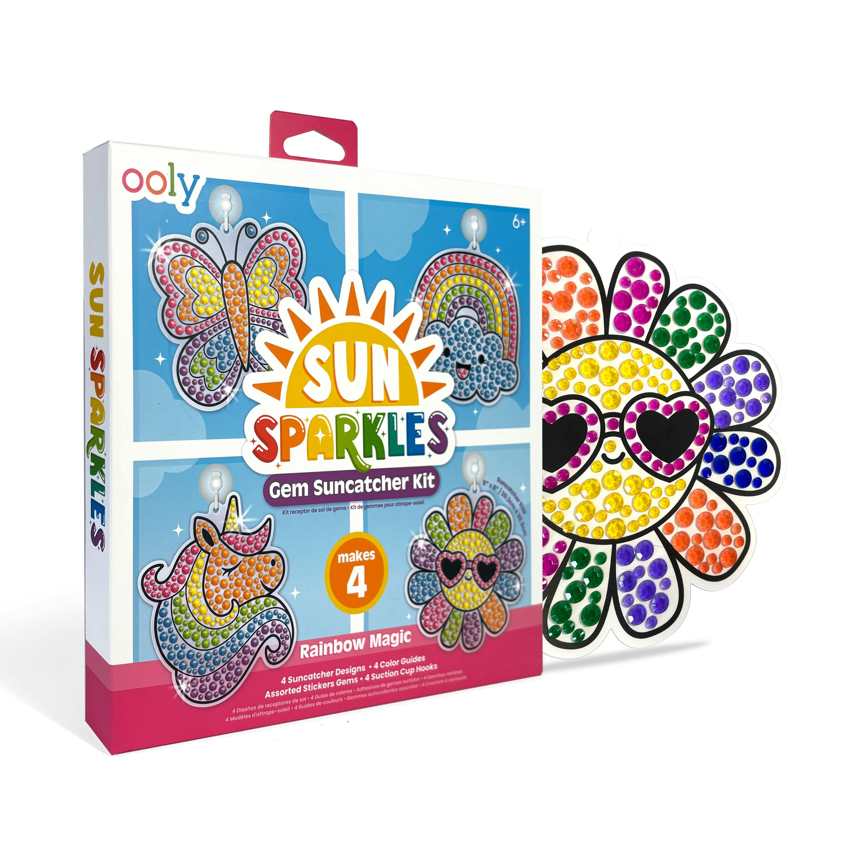 Sun Sparkles Gem Suncatcher Kit - Rainbow Magic - 4 Designs