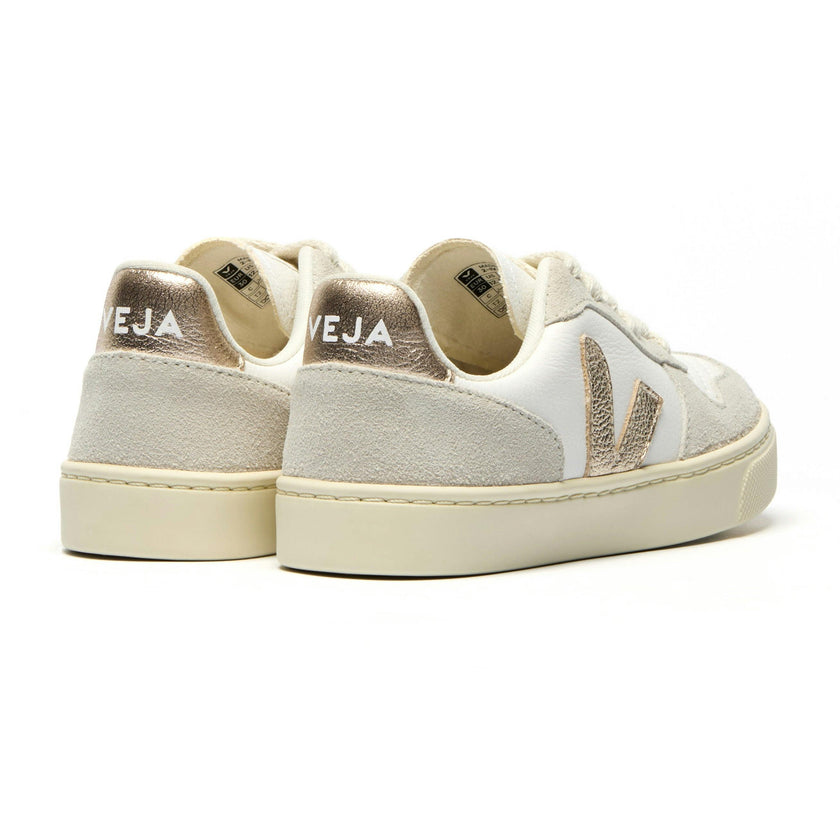 VEJA Small V-10 Laces - Platinum