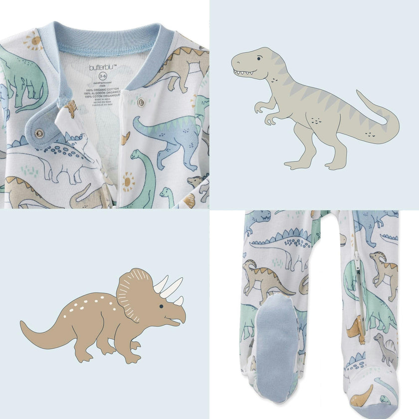SCOUT Sleep & Play Baby Boys Pajamas