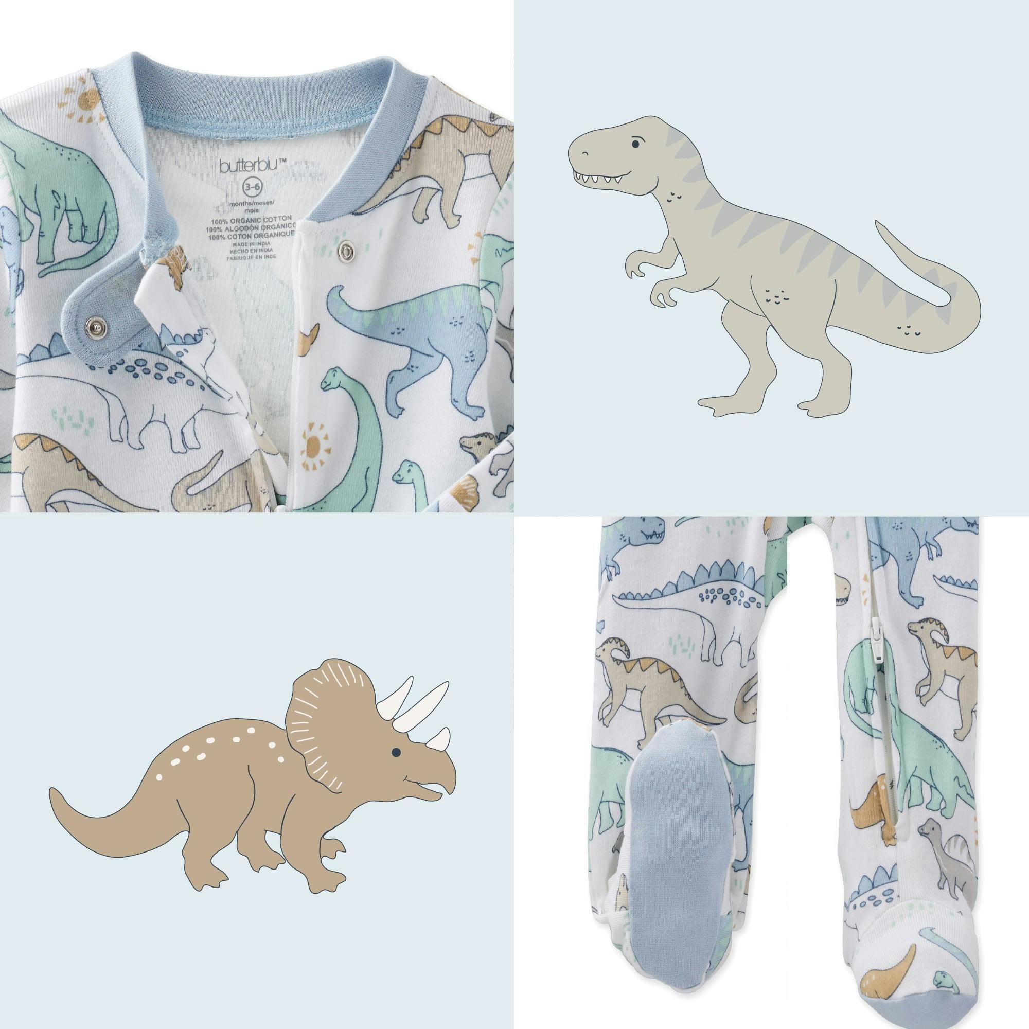 SCOUT Sleep & Play Baby Boys Pajamas