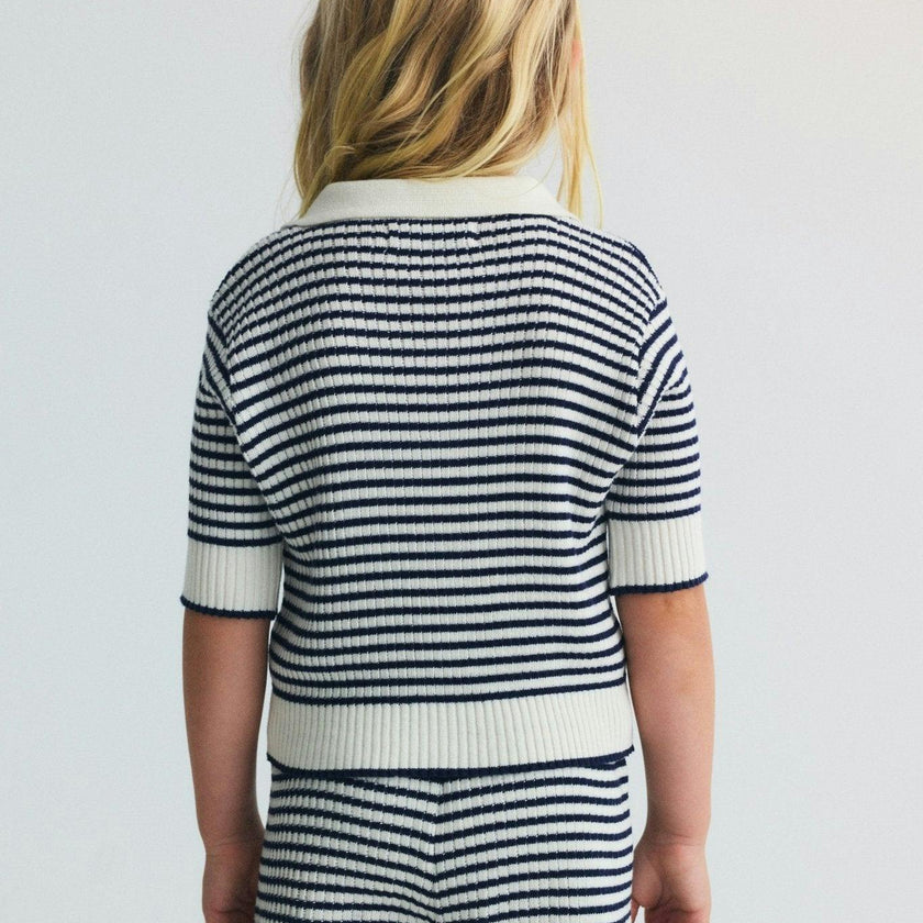 Azalea Short Summer Midnight Mini Knit Stripes