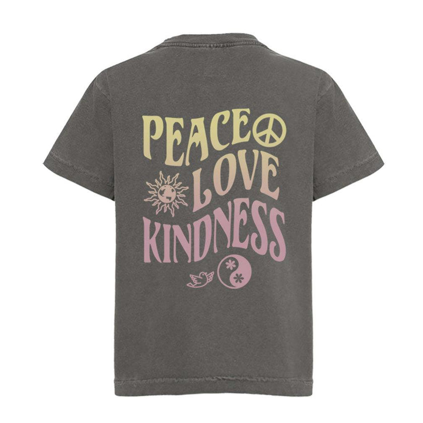 Kid's Charcoal Peace T-shirt-Unisex