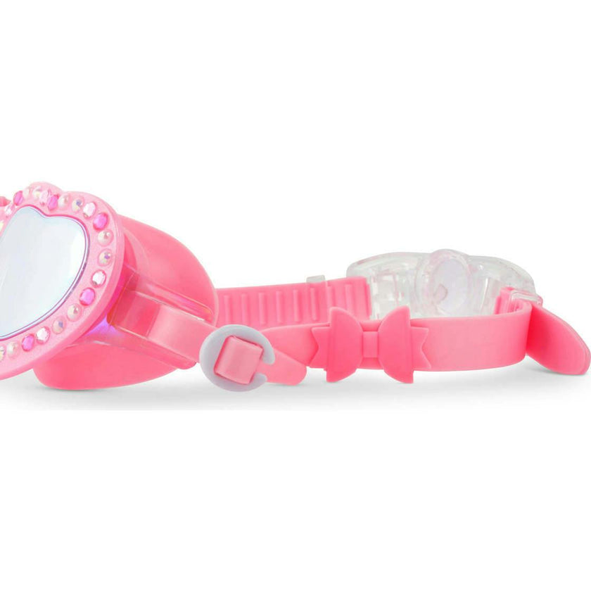 Pink Lace Bow Youth Swim Goggle
