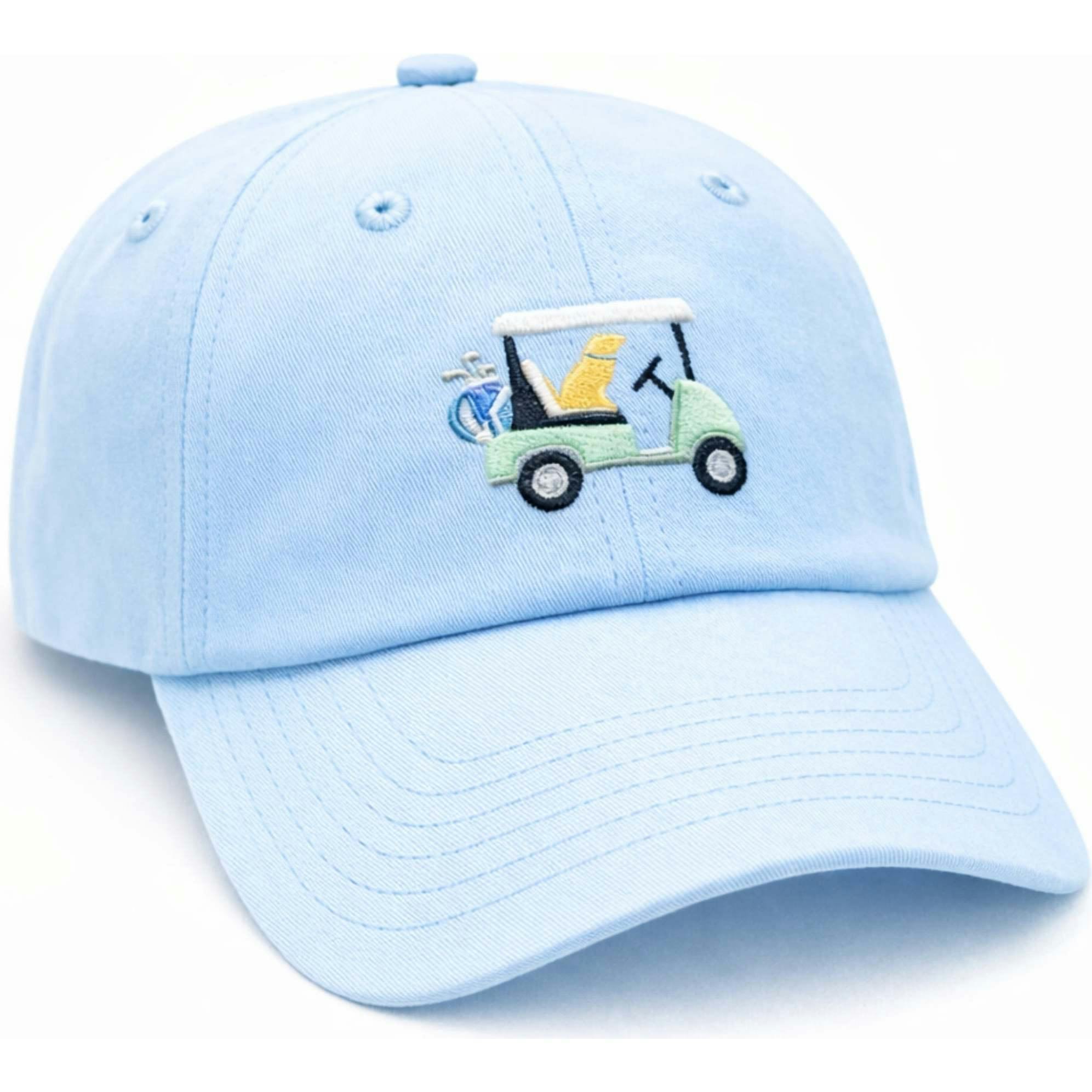 Dog in Golf Cart Baseball Hat