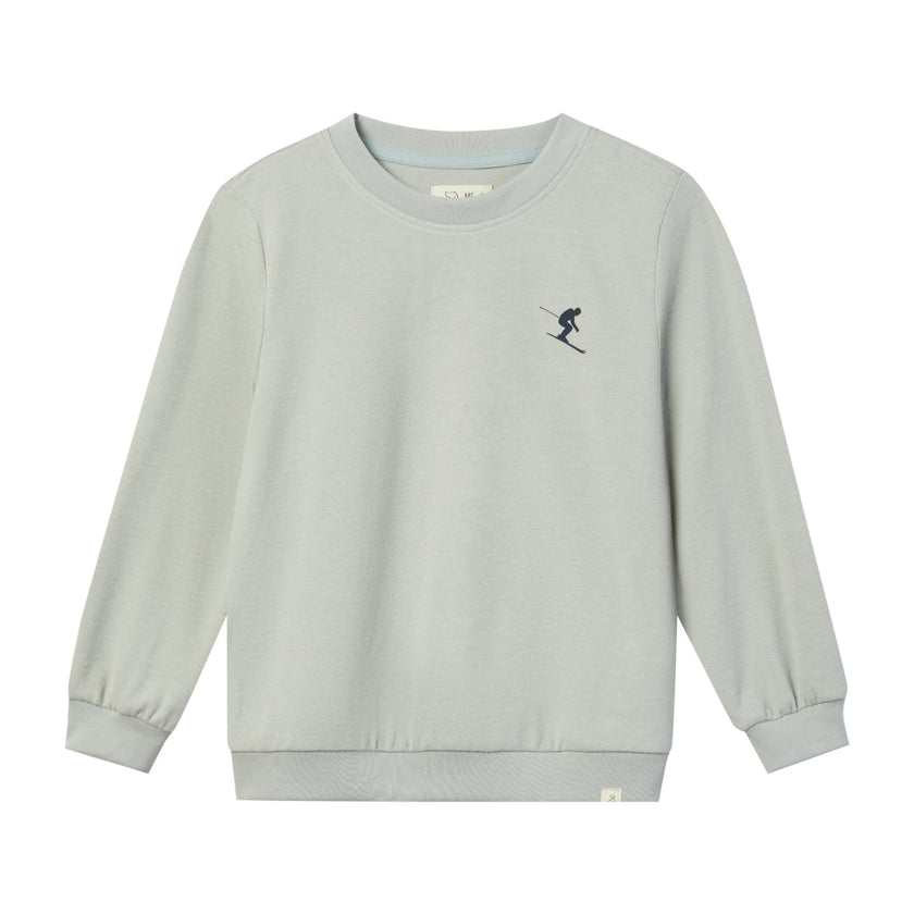 JESTER Grey ski back print sweatshirt