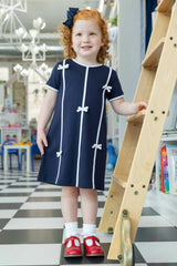Knit Dress with Bows