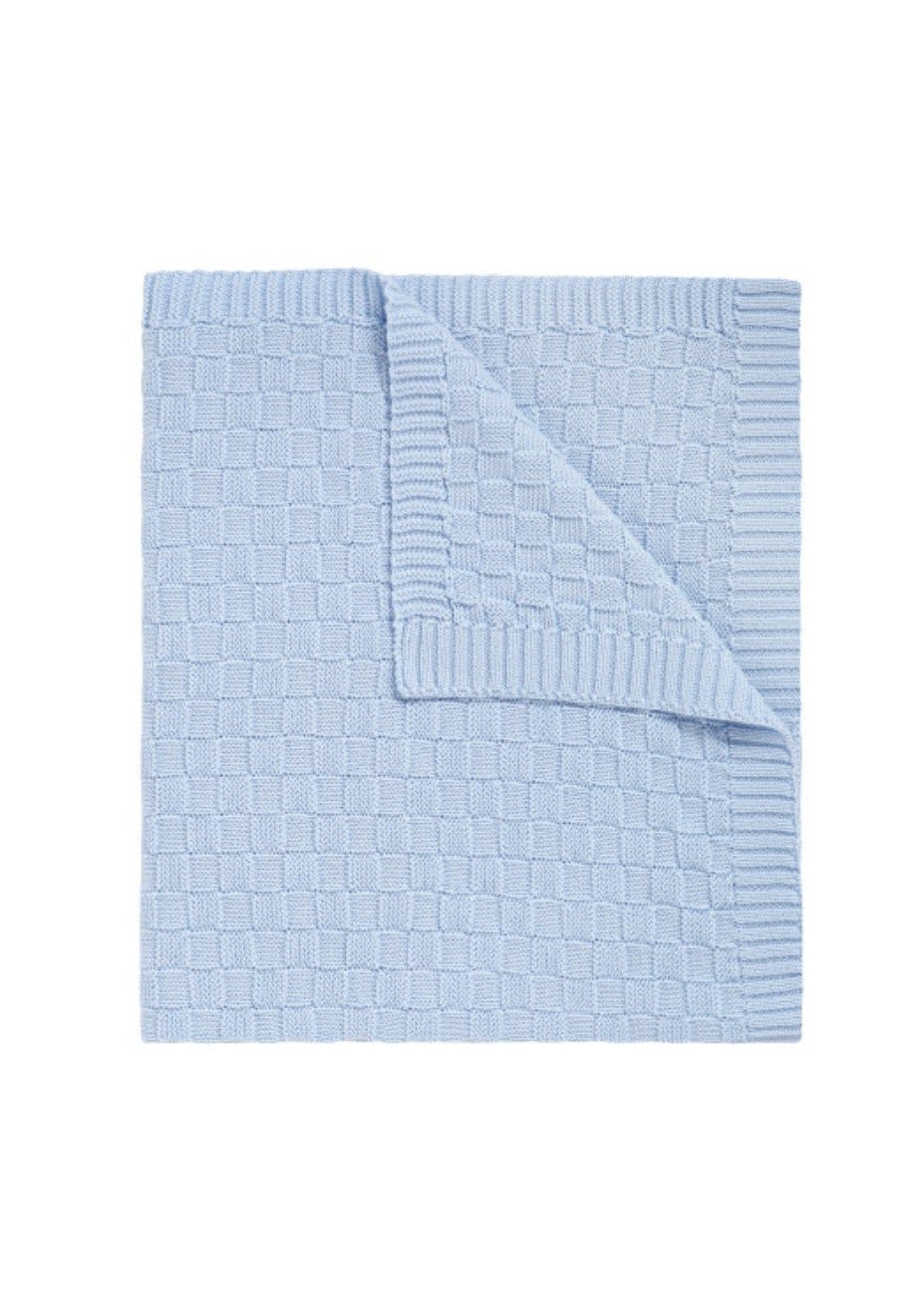 Basket Weave Knit Blanket