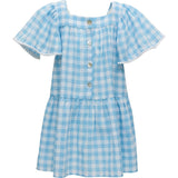 Cornflower Gingham Beach Dress