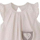 Beige Heart Dot Dress