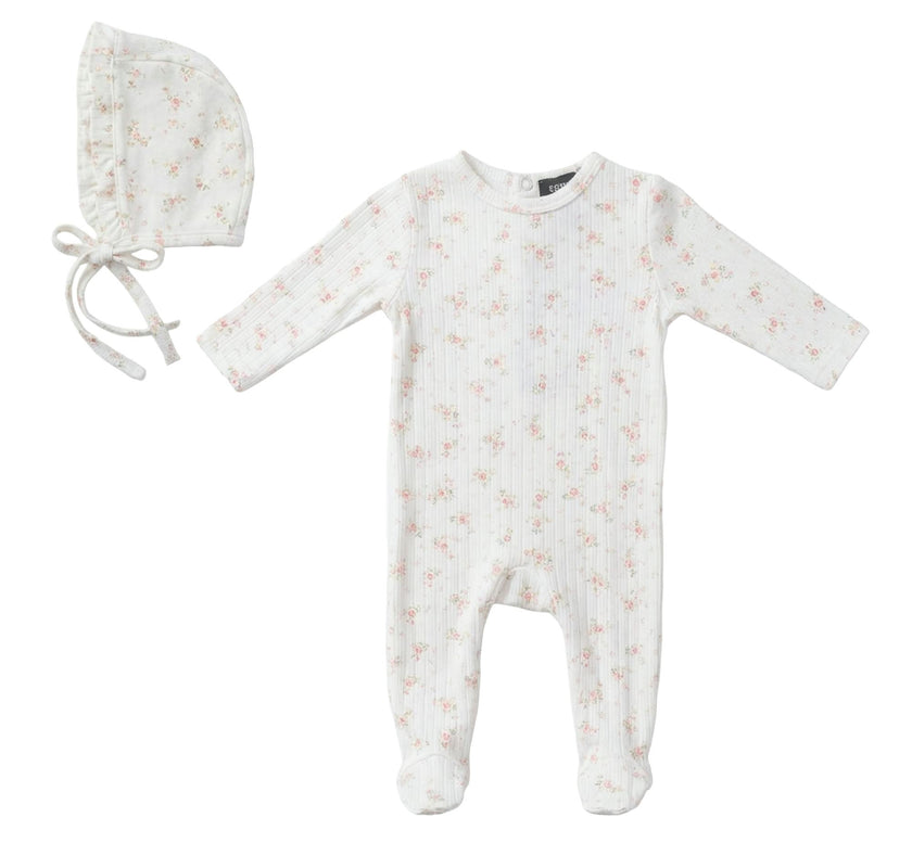 Floral Pointelle Onesie