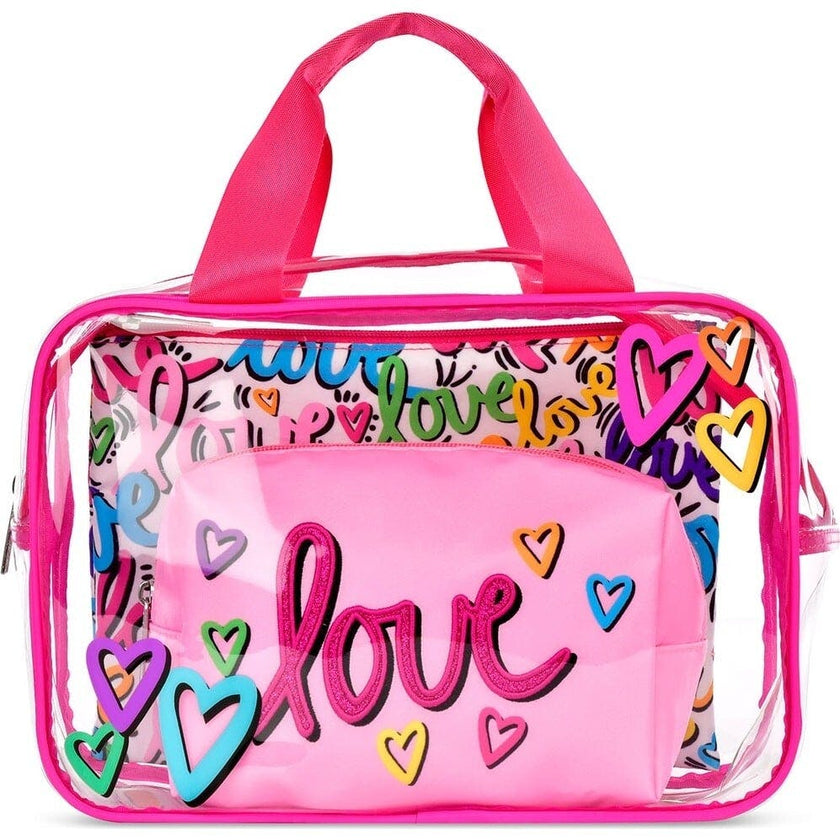 Corey Paige Love Letters Cosmetic Bag Trio