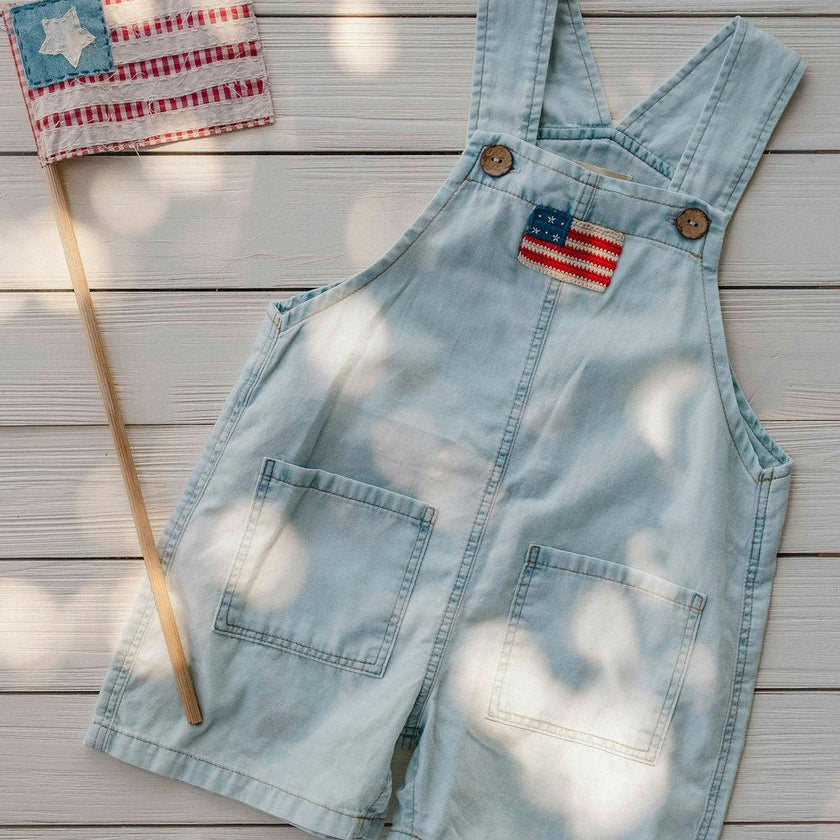 Overalls in Denim American Flag