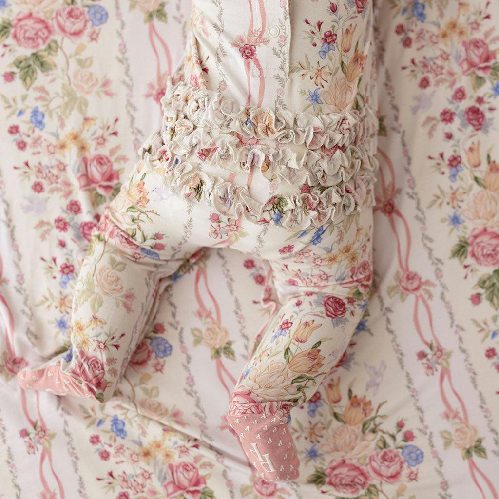 Janey Footie Smocked Ruffled One Piece