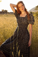 Brooklyn Dress in Navy Dainty Floral