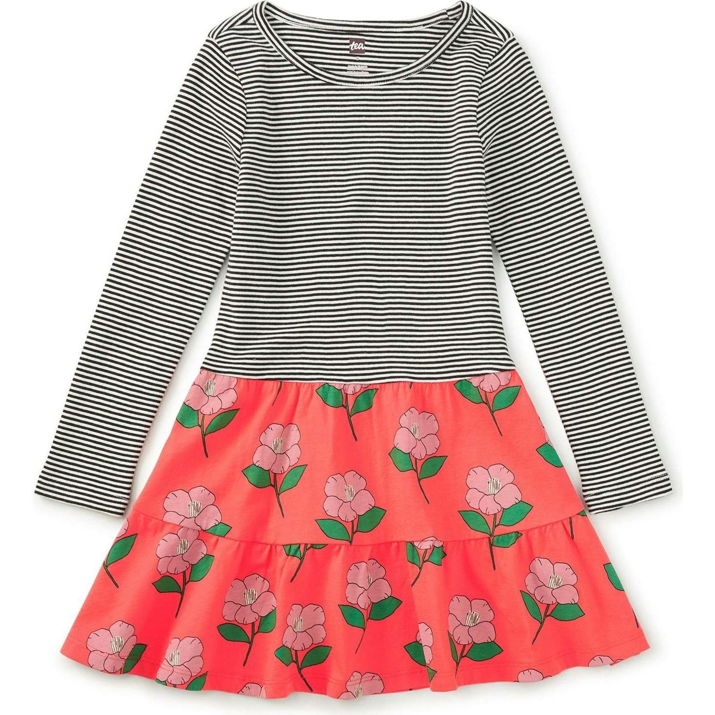 Tiered Skirted Twirl Dress, Multi