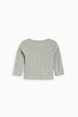 TNS Logo Baby Tee Mid Grey Melange