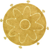 YVA Mango bohemian children's rug with pompoms