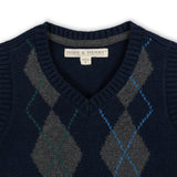 Organic Argyle Sweater Vest