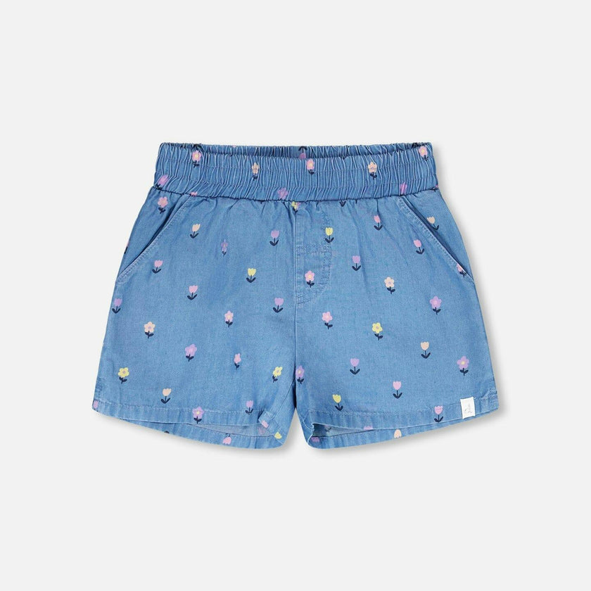 Chambray Shorts